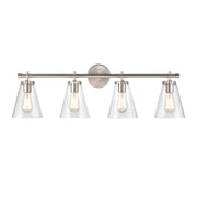 Millennium Lighting Aliza 4Lt Bathroom Vanity Light, Brushed Nickel - 8124-BN