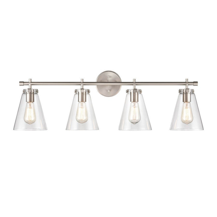 Millennium Lighting Aliza 4Lt Bathroom Vanity Light, Brushed Nickel - 8124-BN
