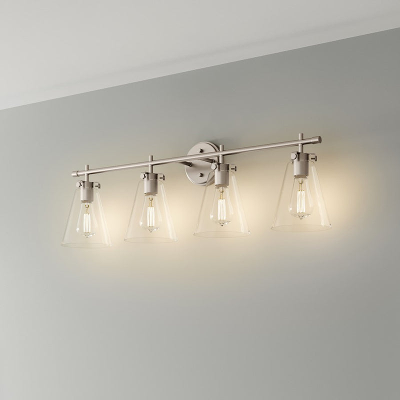 Millennium Lighting Aliza 4Lt Bathroom Vanity Light, Brushed Nickel