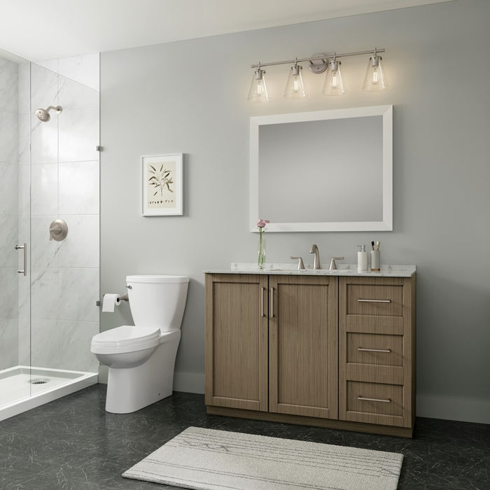 Millennium Lighting Aliza 4Lt Bathroom Vanity Light, Brushed Nickel