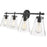 Millennium Lighting Aliza 4 Light Bathroom Vanity Light, Matte Black