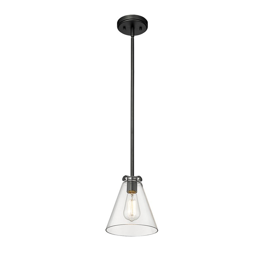 Millennium Lighting Aliza 1Lt Mini-Pendant, Black - 8131-MB