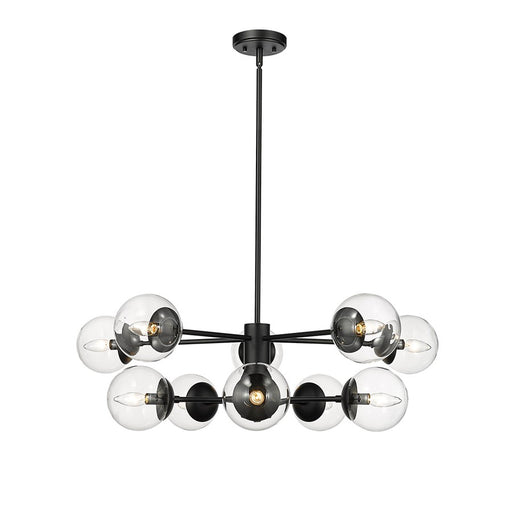 Millennium Lighting Avell 1Lt Chandelier, Black - 8150-MB