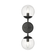 Millennium Lighting Avell 2 Light Wall Sconce, Matte Black - 8152-MB