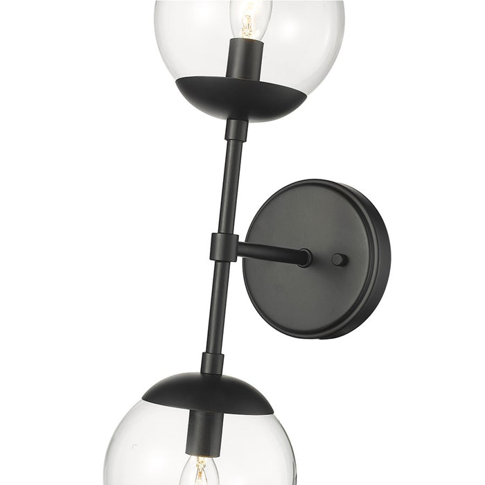 Millennium Lighting Avell 2 Light Wall Sconce, Matte Black