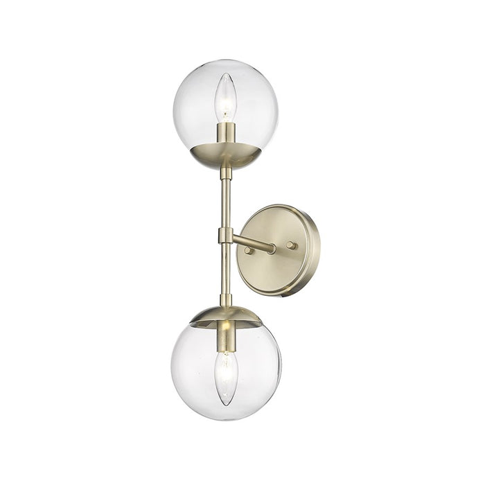 Millennium Lighting Avell 2Lt Wall Sconce, Modern Gold
