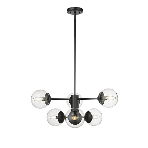 Millennium Lighting Avell 6Lt Pendant, Black - 8156-MB