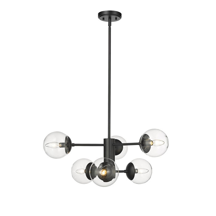 Millennium Lighting Avell 6Lt Pendant, Black