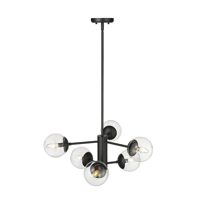 Millennium Lighting Avell 6Lt Pendant, Black