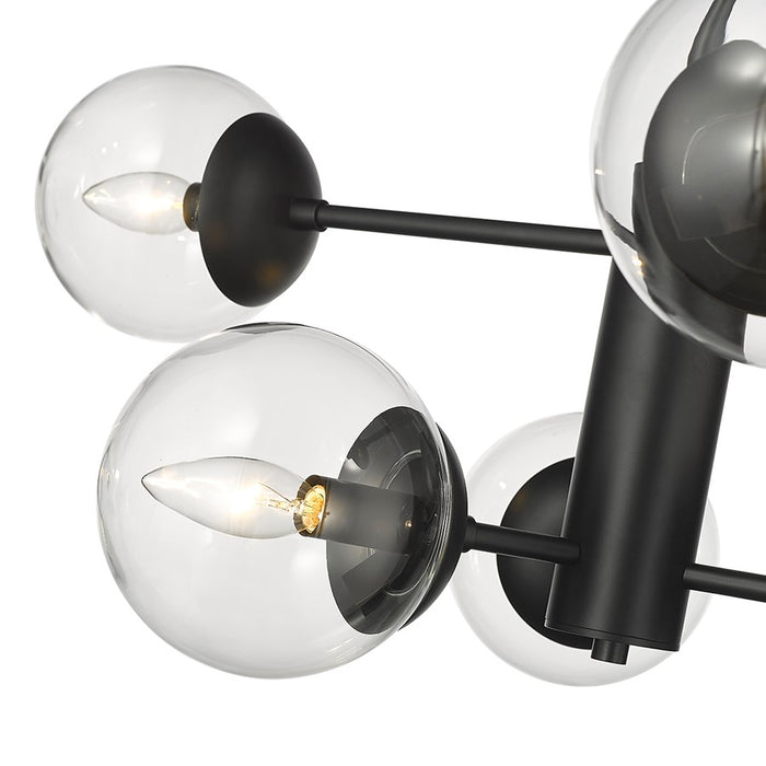 Millennium Lighting Avell 6Lt Pendant, Black