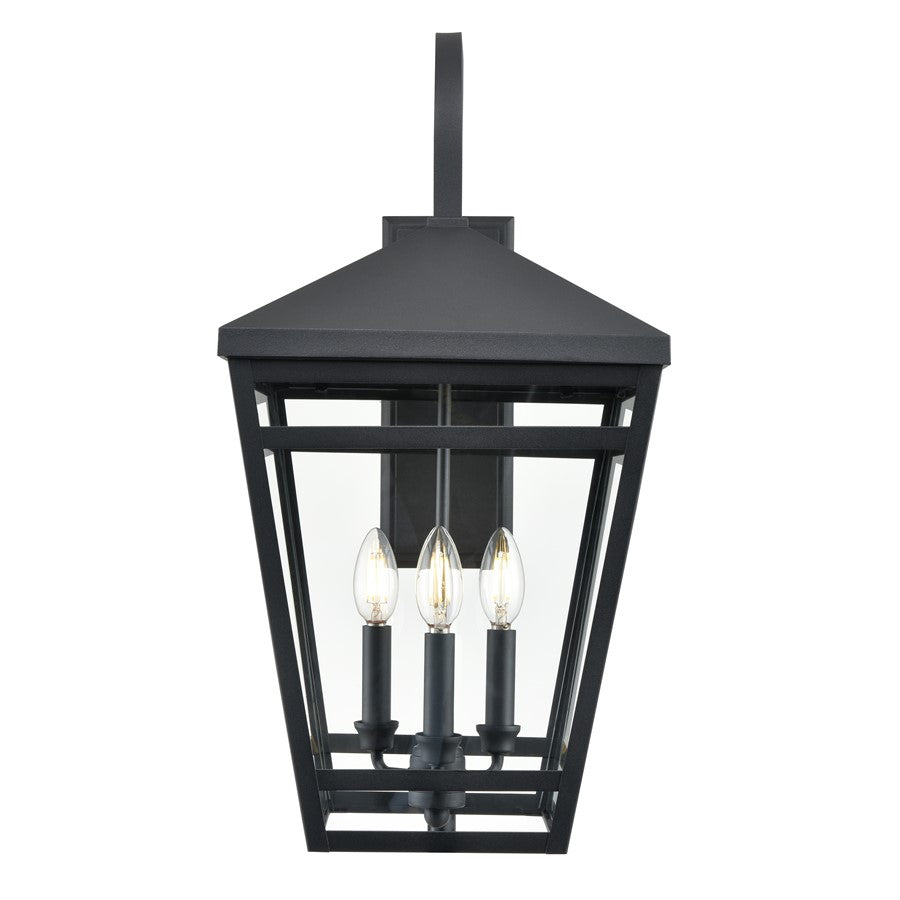 Millennium Lighting Seager 3Lt Outdoor Wall Sconce, Textured Black - 82104-TBK