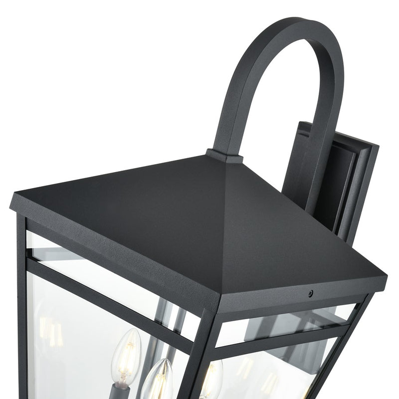 Millennium Lighting Seager 3Lt Outdoor Wall Sconce, Textured Black