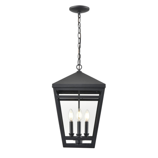Millennium Lighting Seager 3Lt Outdoor Hanging Lantern, Black - 82105-TBK