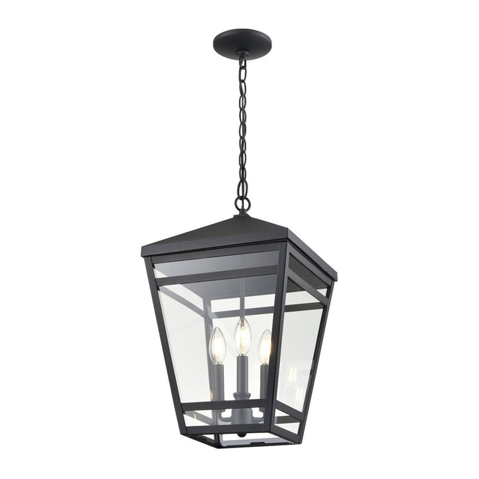 Millennium Lighting Seager 3Lt Outdoor Hanging Lantern, Black