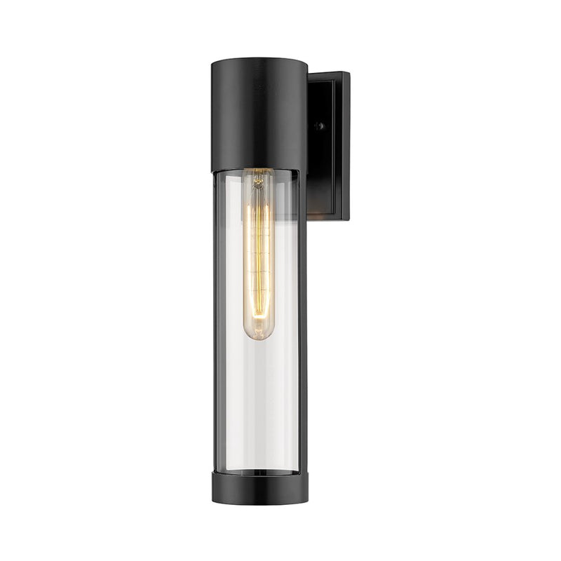 Millennium Lighting Hester 1Lt 12" Outdoor Wall Sconce, Black - 8213-PBK