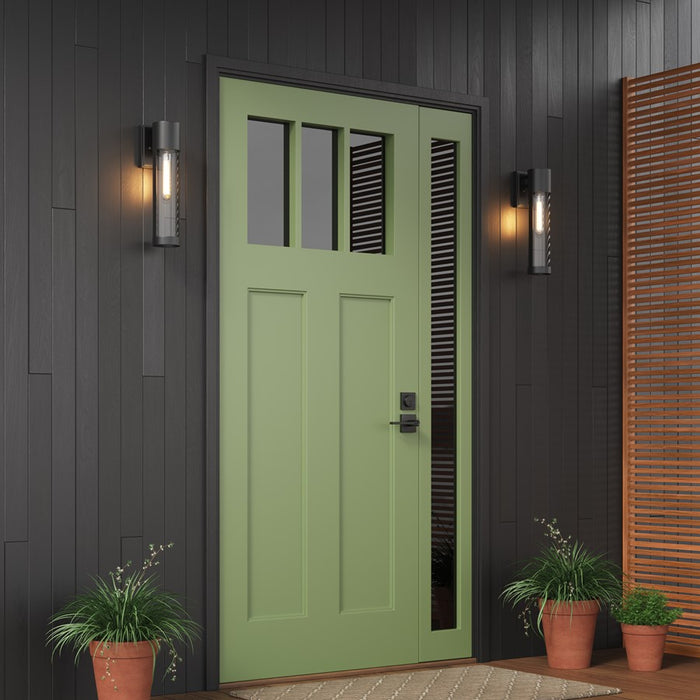 Millennium Lighting Hester 1Lt 12" Outdoor Wall Sconce, Black