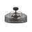Millennium Lighting 3 Light Fandelier, Matte Black