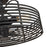 Millennium Lighting 3 Light Fandelier, Matte Black