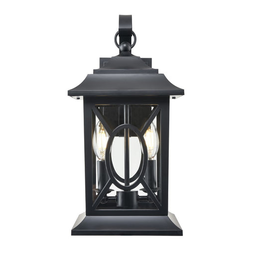 Millennium Lighting Allbert 2Lt Outdoor Wall Sconce, Black - 85102-PBK