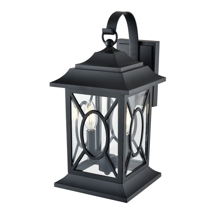 Millennium Lighting Allbert 2Lt Outdoor Wall Sconce, Black