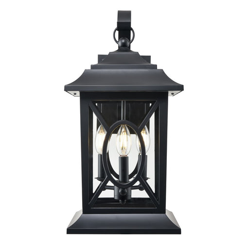 Millennium Lighting Allbert 3Lt Outdoor Wall Sconce, Black - 85103-PBK
