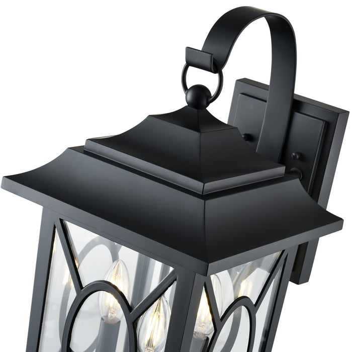 Millennium Lighting Allbert 3Lt Outdoor Wall Sconce, Black