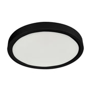 RP Lighting 7" Ultra Slim Round Disk 14W/4K, Black/Frosted - 8536-1BK-90-4K