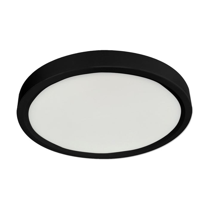 RP Lighting 7" Ultra Slim Round Disk 14W/4K, Black/Frosted - 8536-1BK-90-4K