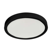 RP Lighting 7" Ultra Slim Round Disk 14W, Black/Frosted - 8536-1BK-HO-90-3K