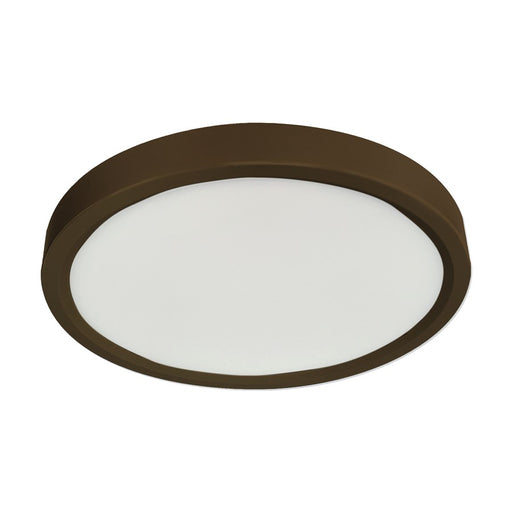 RP Lighting 7" Ultra Slim Round Disk 14W, Brz/Frosted - 8536-1OB-90-3K