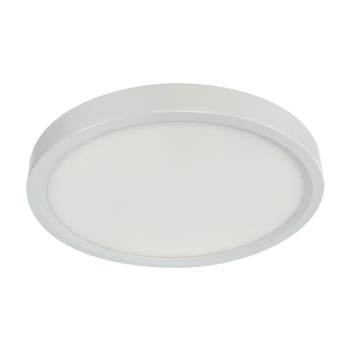 RP Lighting 7" Ultra Slim Round Disk 14W 90CRI, Wht/Frosted - 8536-1WH-90-5CCT
