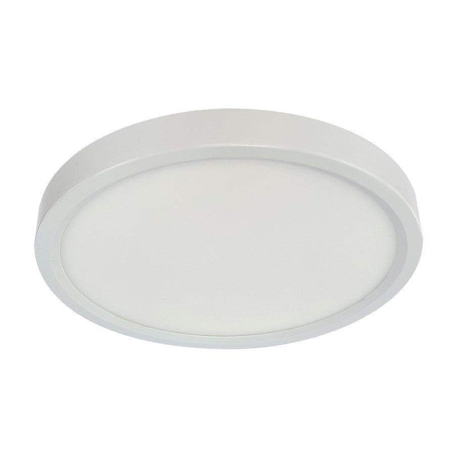 RP Lighting 7" Ultra Slim Round Disk 14W, Wht/Frosted - 8536-1WH-HO-90-3K