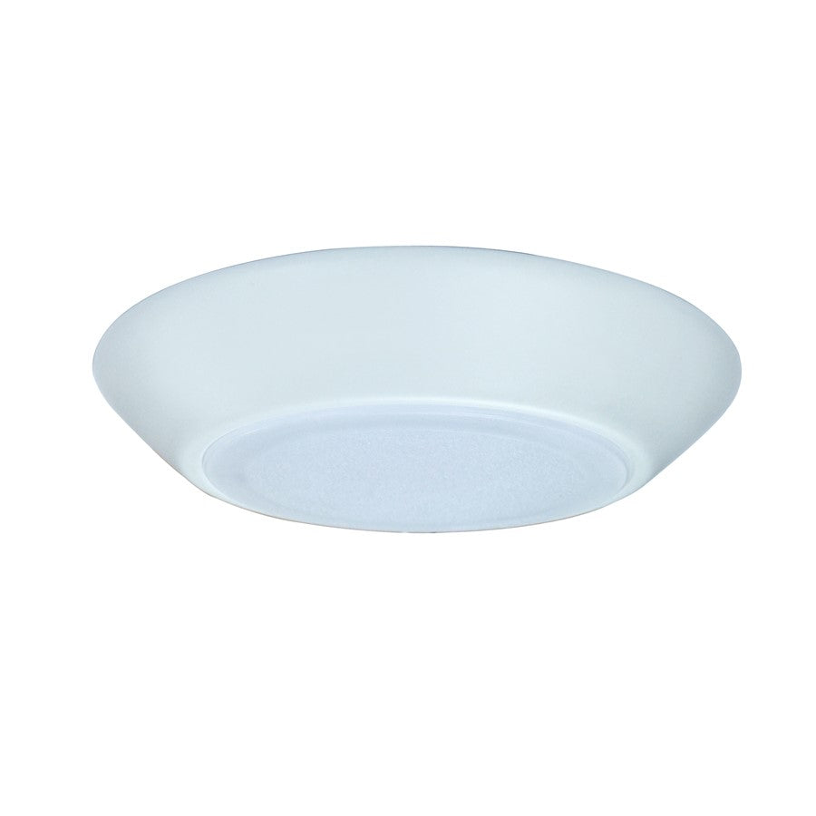 RP Lighting 6" LED Disk Light 15W Flat lens, White/Frosted - 8538WH-90-5CCT