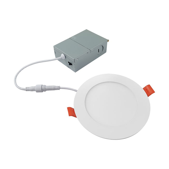 RP Lighting 1Lt 6" LED Ultra Thin Light 3K, Wht/Frosted - 8542-2WH-90-3K