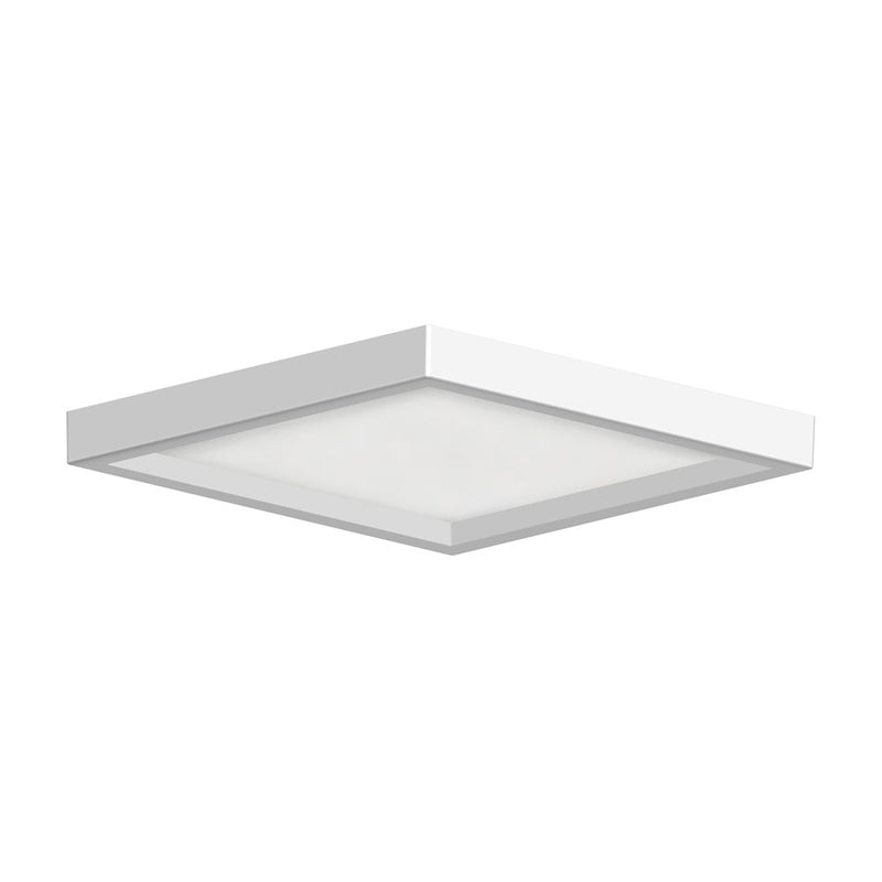 RP Lighting 6" Low Profile Square 15W/3K, White/White - 8548WH-90-3K