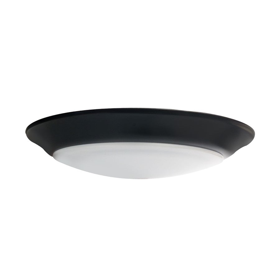 RP Lighting 6in LED Disk 15W Wet 90CRI 4K, Black/Frosted - 8556BK-90-4K