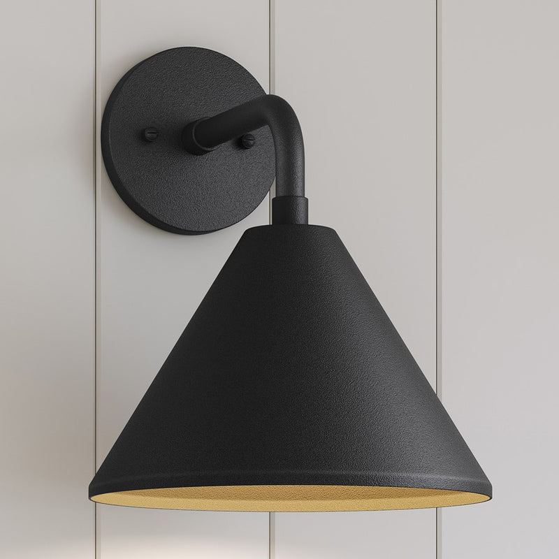 Millennium Lighting Axston 1Lt 15" Outdoor Wall Sconce, Black