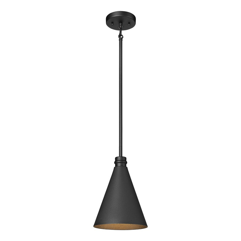 Millennium Lighting Axston 1Lt 12" Outdoor Hanging Lantern, Black - 86103-TBK