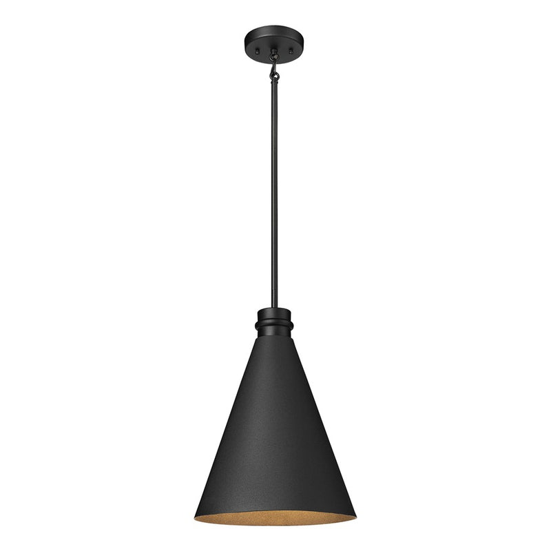 Millennium Lighting Axston 1Lt 18" Outdoor Hanging Lantern, Black