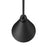 Millennium Lighting Axston 1Lt 18" Outdoor Hanging Lantern, Black
