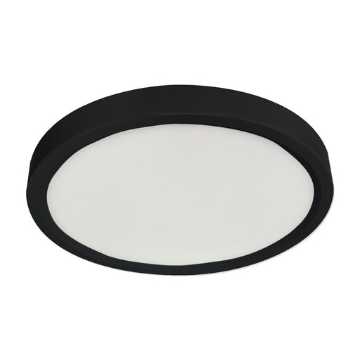 RP Lighting 5" Ultra Slim Round Disk 12W, Black - 8739-1BK-90-3K