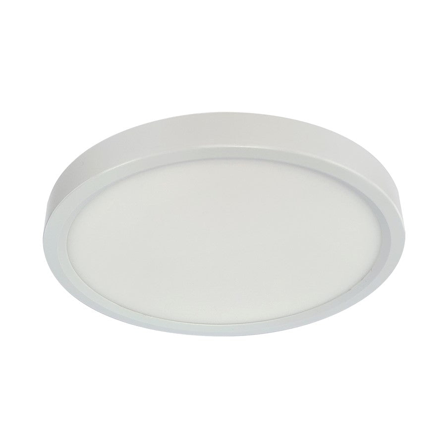 RP Lighting 5" Ultra Slim Round Disk 12W/3K, White - 8739-1WH-90-3K