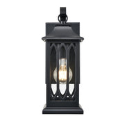 Millennium Lighting Mallorey 1Lt Outdoor Wall Sconce, Black - 88101-PBK