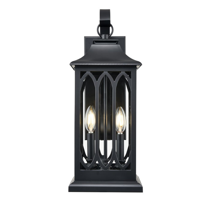 Millennium Lighting Mallorey 2Lt Outdoor Wall Sconce, Black - 88102-PBK