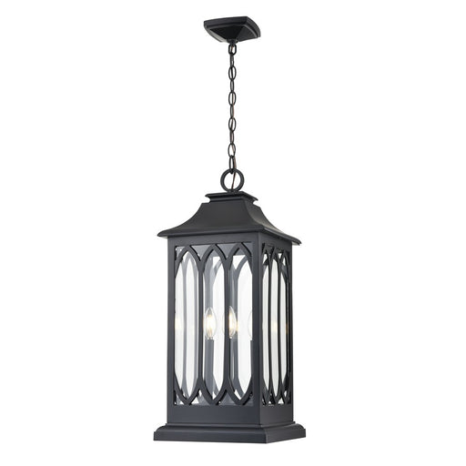 Millennium Lighting Mallorey 3Lt Outdoor Hanging Lantern, Black