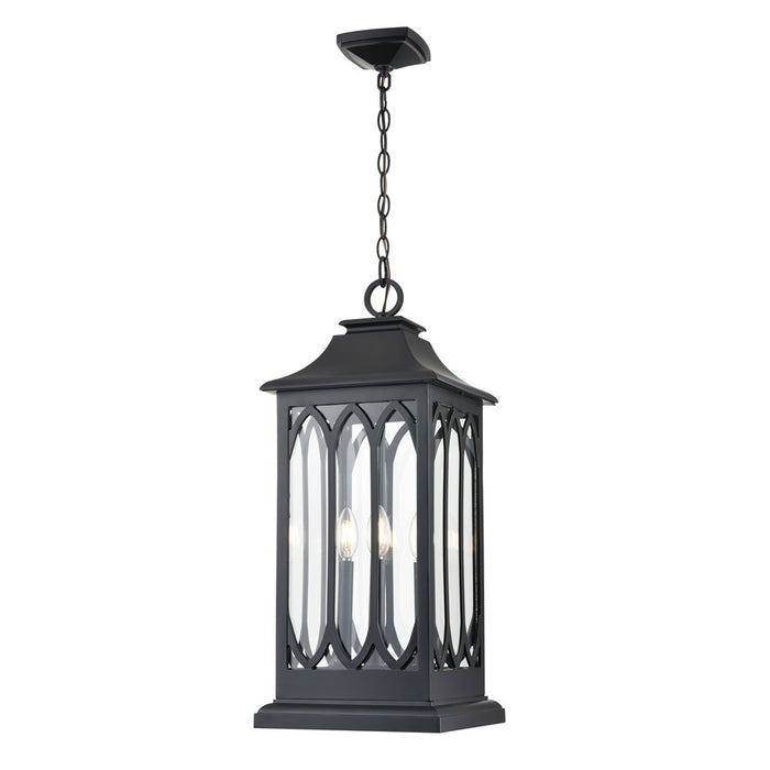 Millennium Lighting Mallorey 3Lt Outdoor Hanging Lantern, Black