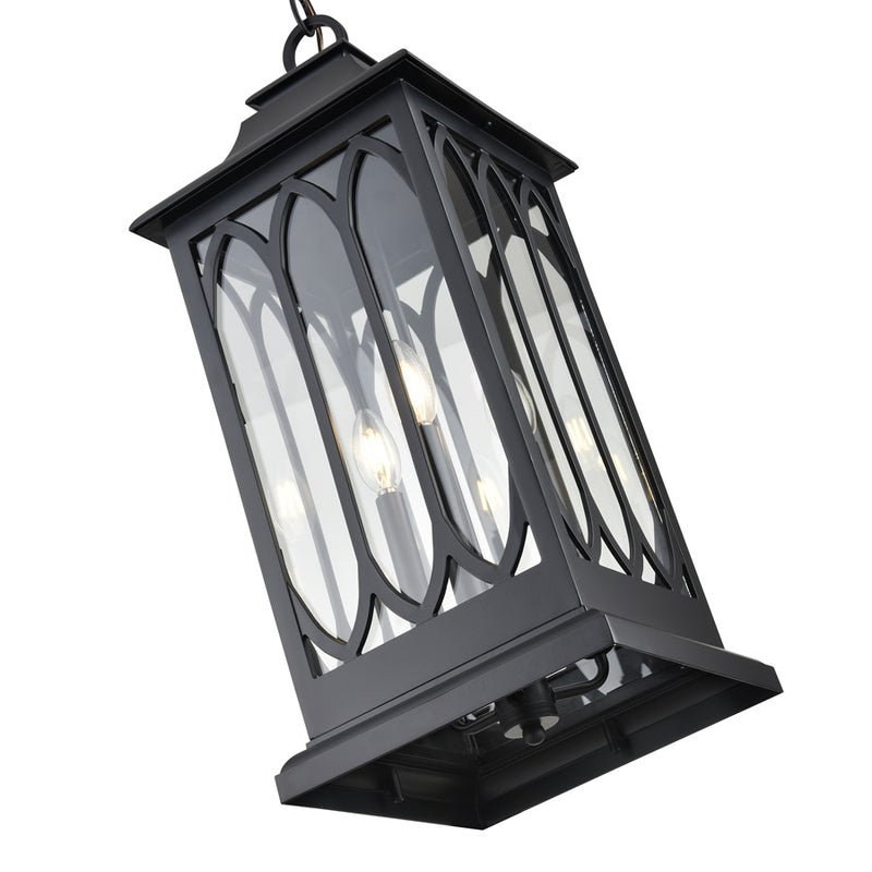 Millennium Lighting Mallorey 3Lt Outdoor Hanging Lantern, Black