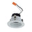 RP Lighting 3" Rec Retro Baffle Dim Damp 10W, 3K, White - 8821-1-WH-3K
