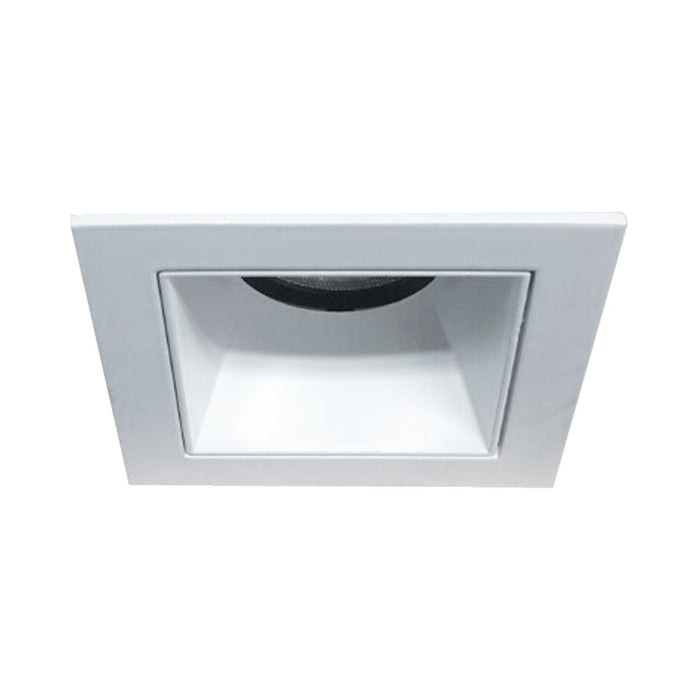 RP Lighting 2" SquareTrim Reflector Cone Straight, White - 8862S-WH