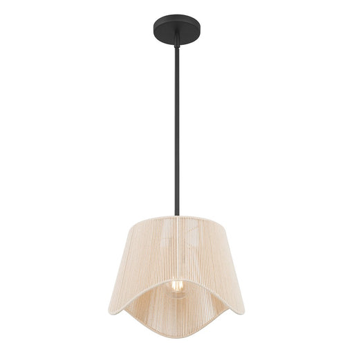 Millennium Lighting Tulara 1 Light Pendant, Matte Black - 9001-MB